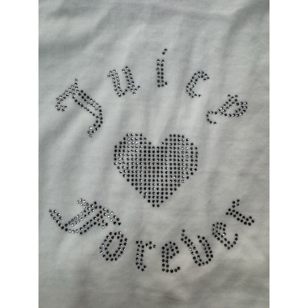 Juicy Couture Womens Zip Up Size L Forever 21 Velour Track Y2K Rhinestone Bling - Picture 5 of 15
